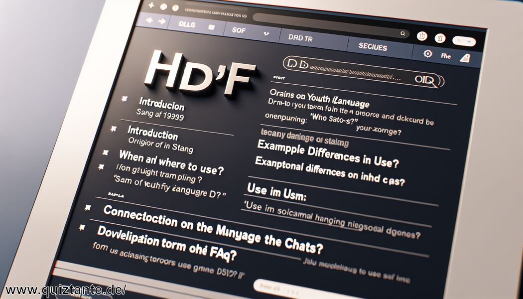 Regionale Unterschiede im Gebrauch - Was heißt hdf » Bedeutung des Begriffs im Slang