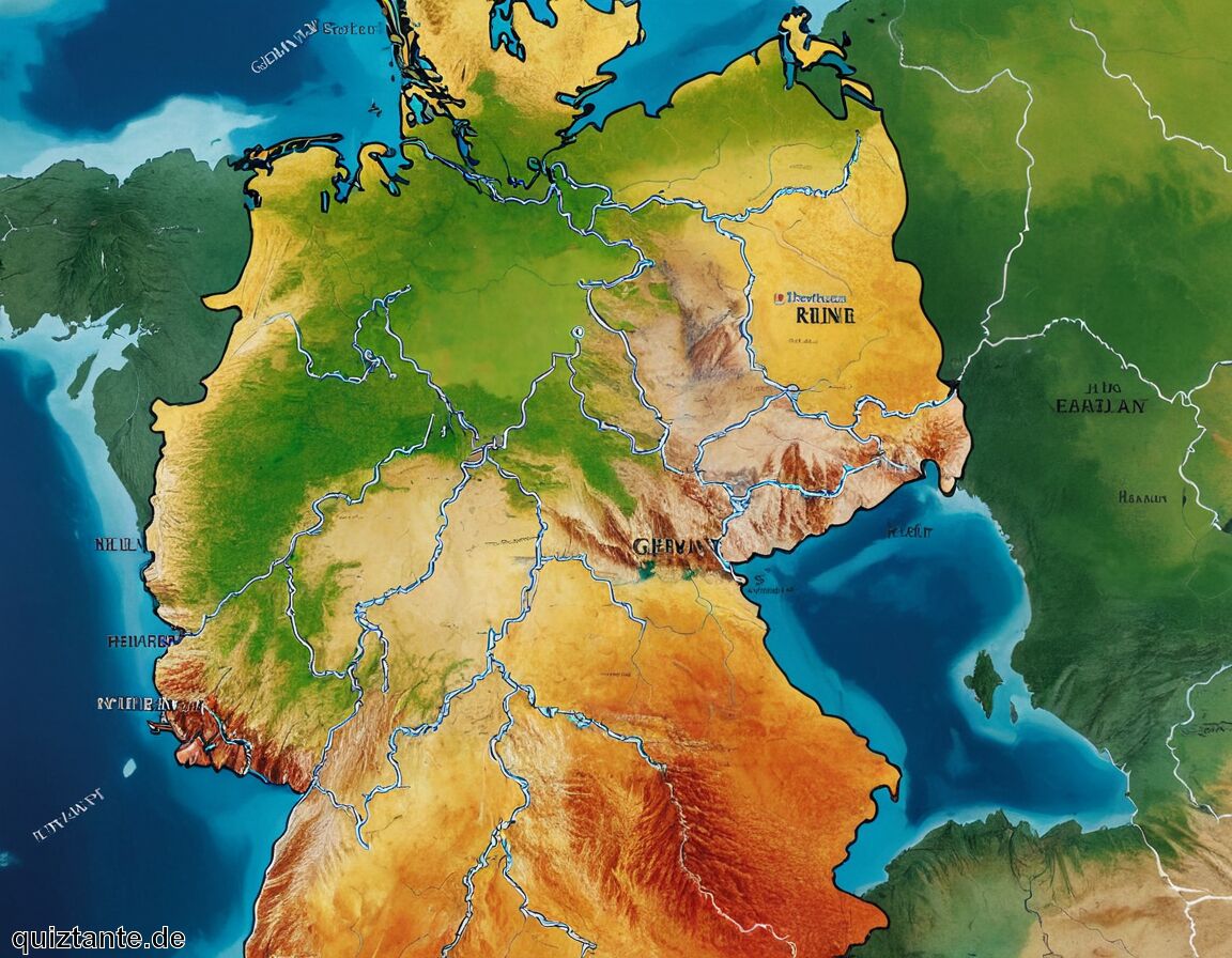Rhein – der längste Fluss mit 865 km - Die längsten Flüsse in Deutschland